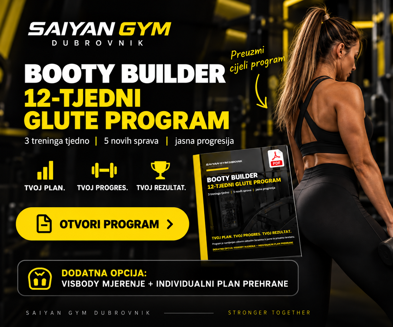 Saiyan Gym — Booty Builder 12-week program